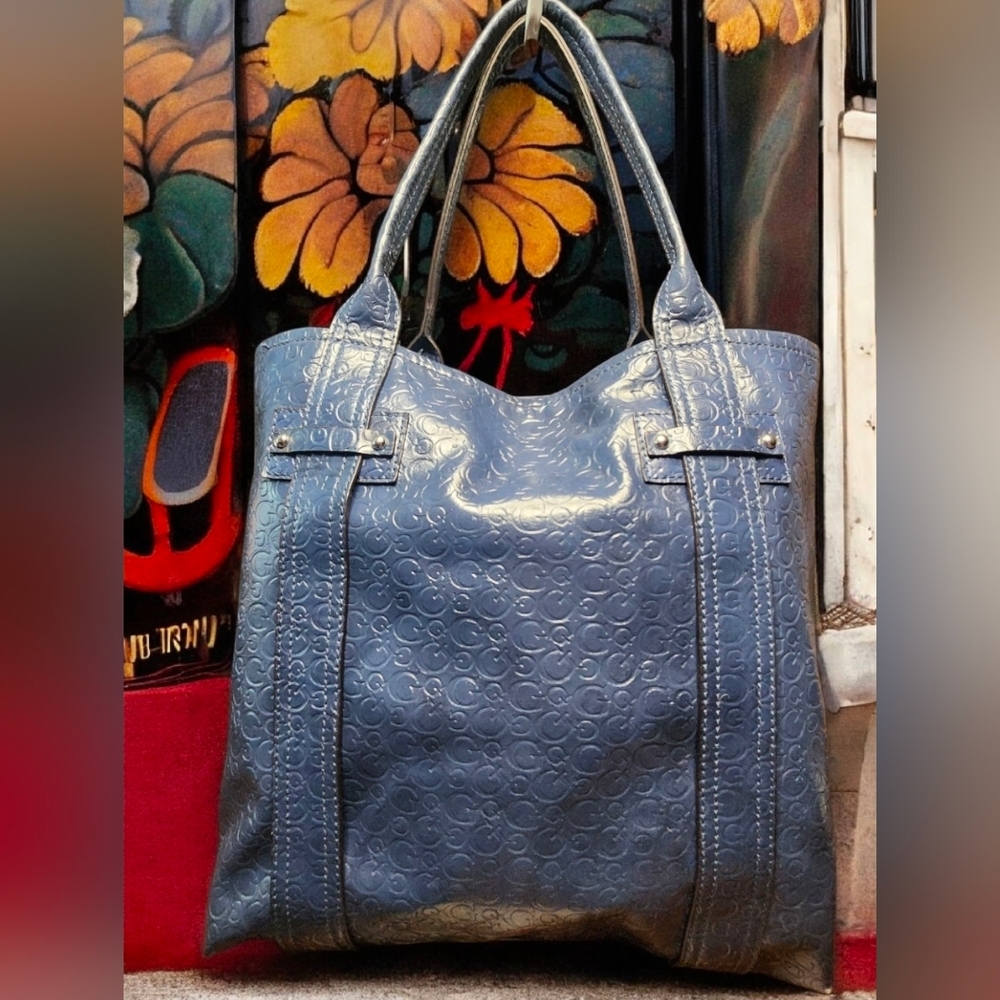 GUESS Bright Candy Collection Blue Tote Bag - Picture 2 of 14